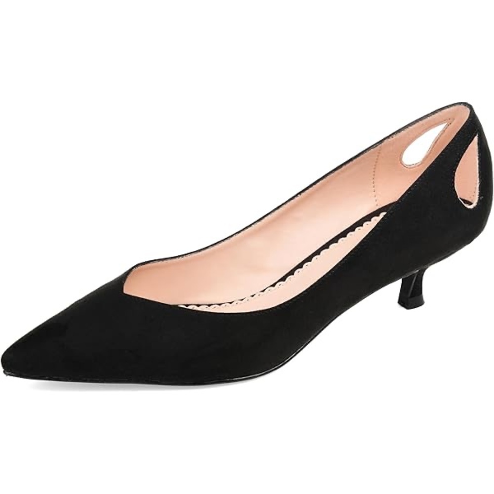 Elegant Black Women's Kitten Heels